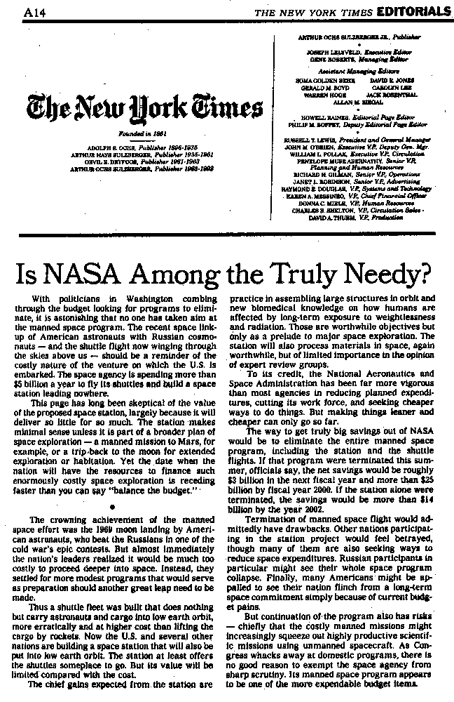 New York Times editorial (37561 bytes)