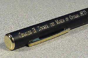 Award presented to Charles H. Townes on January 22, 2001 - Laser Pointer, Clip End