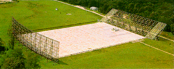 Aerial view of OSU's "Big Ear" radiotelescope