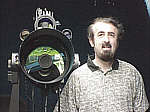 Stuart Kingsley in his Observatory