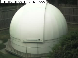 Backyard dome view - Delmar Drive and Bexley's northern border with Columbus runs behind fence.